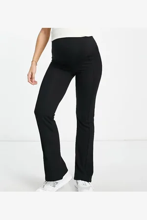 Mama;licious Mamalicious Maternity straight leg trouser with pin tuck in