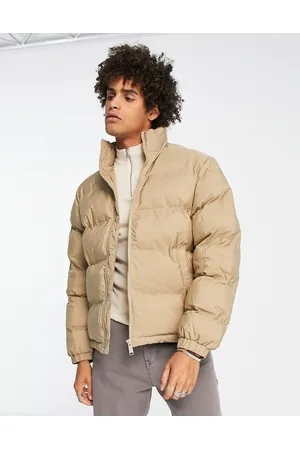 Weekday Cole puffer jacket in beige