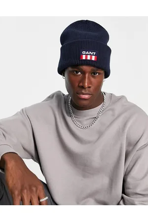 GANT Wool beanie with retro shield logo in