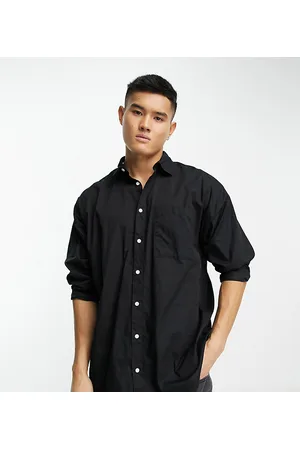 ADPT. Oversized cotton poplin shirt with pocket in
