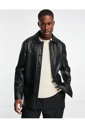 Urban Code Urbancode faux leather mac coat in
