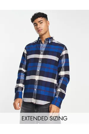 GANT Check flannel regular fit shirt in mid