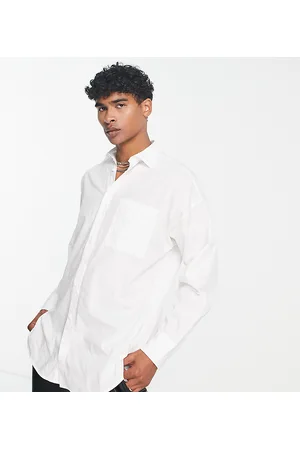 ADPT. Oversized cotton poplin shirt with pocket in