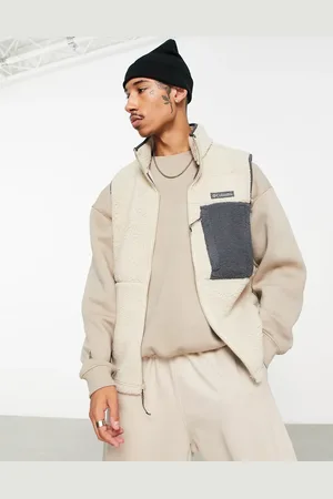 Columbia Mountainside heavyweight fleece gilet in stone