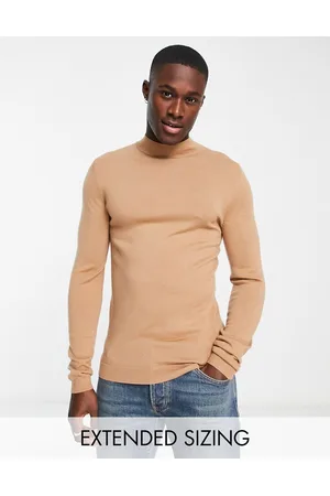 Beige long sleeve clearance turtleneck