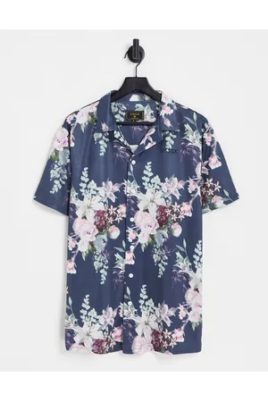 SikSilk Co-ord revere collared shirt in floral