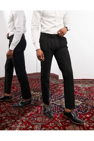 Noak Camden' slim premium fabric suit trousers in with stretch