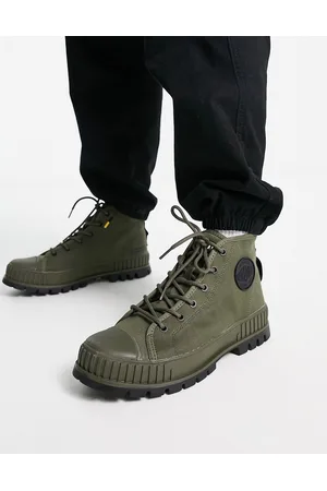 Palladium Men Boots - Pallashock supply boots in olive