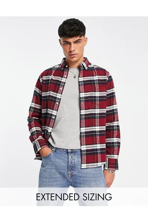 GANT Check flannel regular fit shirt in dark