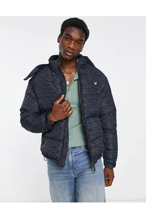 Lyle & Scott Archive printed puffer jacket in