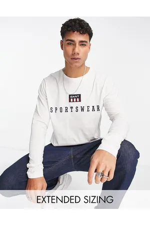 GANT Retro flag logo long sleeve top in