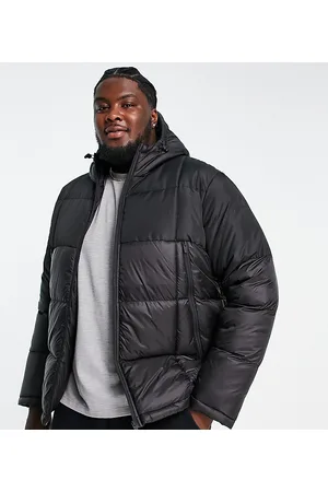 Brave Soul Plus box quilted puffer jacket in