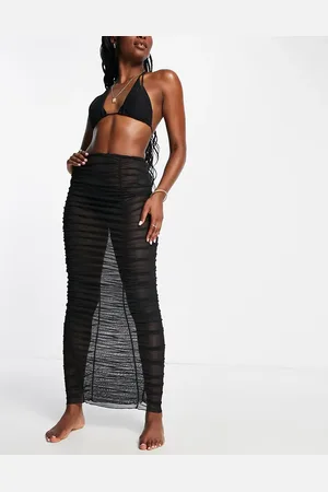 Candypants Mesh ruched skirt in