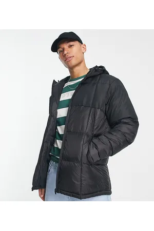 Brave Soul Tall box quilted puffer jacket in