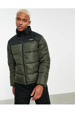 Element Men Jackets - Alder Artic puffer jacket in khaki and black colourblock