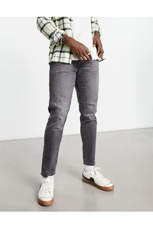 SELECTED Toby slim fit tapered jeans in washed grey