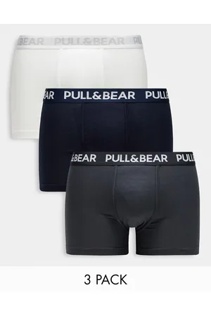 Pull&Bear Men Briefs - 3 pack boxers in white, grey and navy