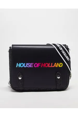 House of Holland Logo satchel bag in