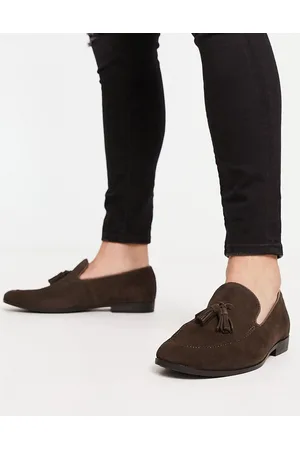 Office Men Loafers - Manage tassel loafers in suede
