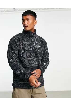 Quiksilver Men Sweatshirts - Clean Coasts 1/4 zip aztec fleece in
