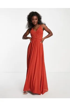 Little Mistress Maxi dress with back strap detail in