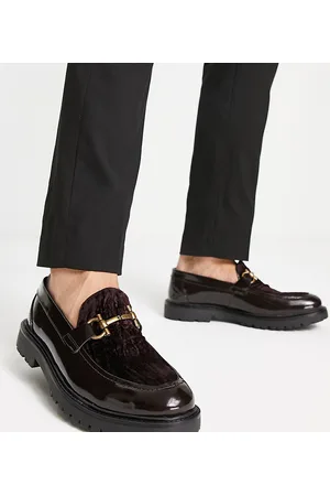 H by Hudson Exclusive Anakin loafers in burgundy velvet