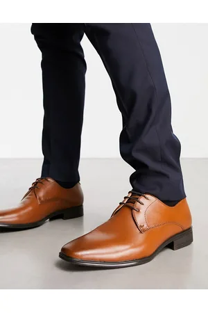 Office Micro lace up shoes in tan leather
