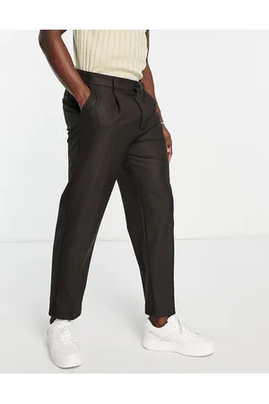 River Island Men Chinos - Tapered pleat trousers in