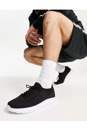 French Connection Sock knitted trainers in