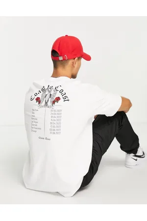 ADPT. Men Short Sleeve - Oversized tour t-shirt in