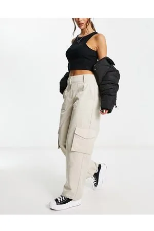 Something New X Naomi Anwer cargo trousers in cream