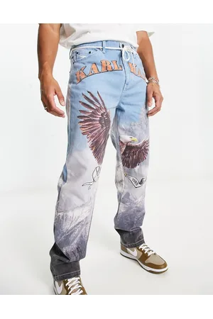 Karl Kani Signature eagle printed jeans in