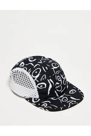 Obey Men Sets - Co-ord scribbles camp cap in and white