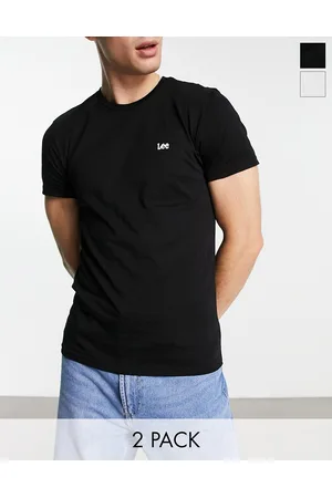 Lee Crew neck t-shirt in 2 pack