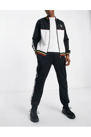 Umbro Men Tracksuits - Global tricot tracksuit in black and white