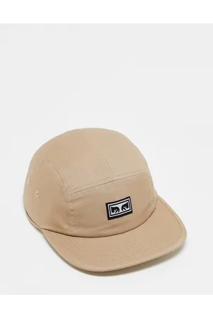 Obey Eyes camp five panel cap in beige