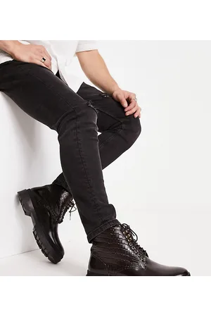 H by Hudson Exclusive Amos lace up boots in burgundy