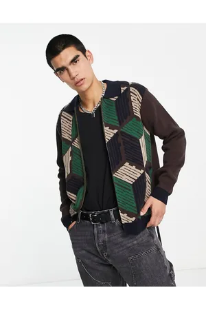 Huf Dimensions zip sweater in with all over logo print