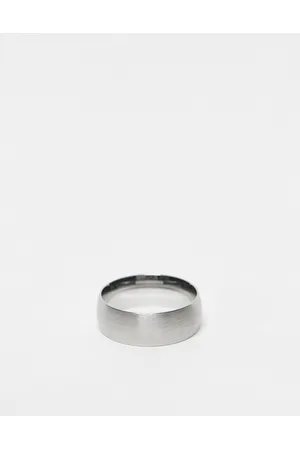 Icon Brand Stainless steel brushed band ring in
