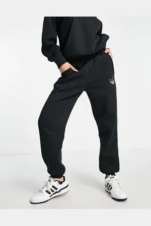 adidas Mountain Explorer contrast cuffed joggers in