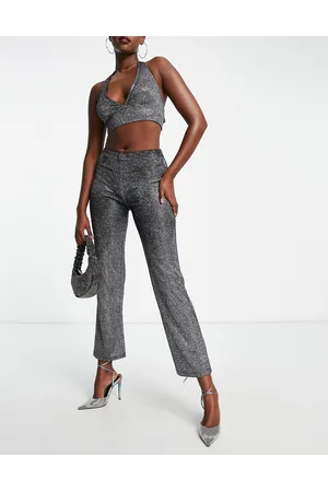 ASOS Straight leg trouser in sparkle co-ord