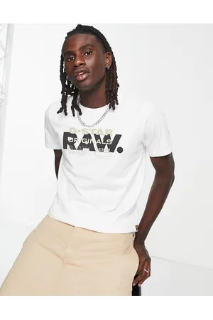 G-Star RAW originals slim t-shirt with front text in