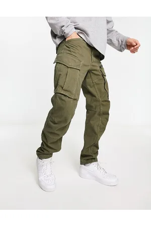 G-Star Men Cargo Pants - Rovic zip 3D regular tapered fit trousers in khaki
