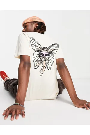 Obey Fairy backprint t-shirt in off