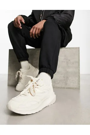 Pull&Bear Chunky trainers in beige exclusive at ASOS