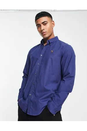 Abercrombie & Fitch Men Shirts - Logo oxford shirt in dark