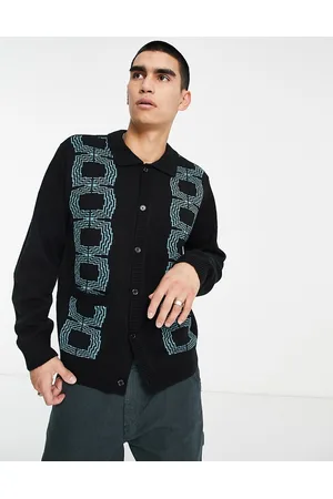 Obey Men Jumpers - Verdugo knitted cardigan in
