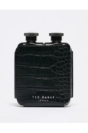 Ted Baker Jason croc effect double hip flask in
