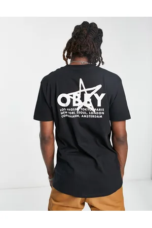 Obey City star backprint t-shirt in