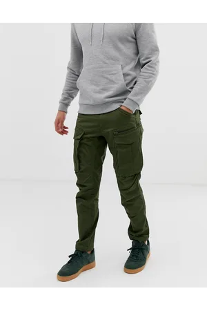 G-Star Men Cargo Pants - Rovic straight tapered cargo trousers in khaki